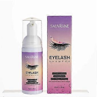 50ML Eyelash Extension Shampoo Foam Mousse Kit Fast Makeup Glue Removal Foam Set Deeply Cleaning With Brush For Women,dbIAOS