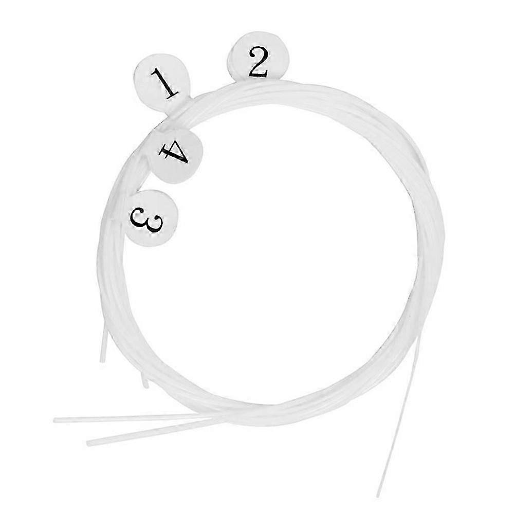 Ukulele String Replacement 4Pcs Nylon Transparent Strings compatible with Ukulele
