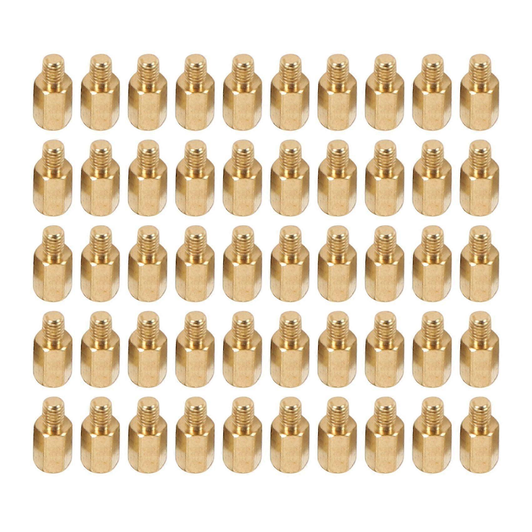 50pcs M3x7+4mm Brass PCB Standoff Spacer