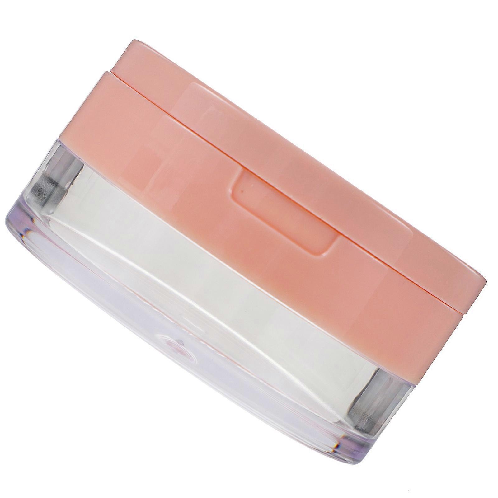 Portable Powder Puff Case with Mirror for Storage Use