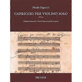 Capriccio for fiolin solo: M. S. 54 kritisk utgave
