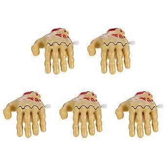 5 stuks Halloween Wind Up Toy Pop-Up Toy Ghost Hand Clockwork Toy (zoals afgebeeld)
