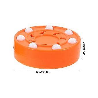3pcs Hockey Pucks: Street Hockey Puck/Balls with Roller for Driveway Practice and Training - Indoor and Outdoor Sport Games Supplies