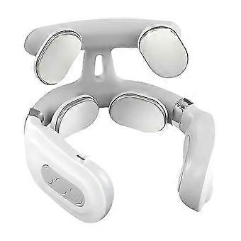 Portable Smart Neck Shoulder Massager with Heat Rechargeable Deep Muscle Activation,Ergonomic Design for Men&Women_jsab