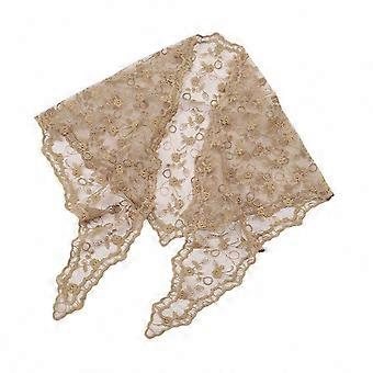 Summer Lace Hair Bandanas compatible withWomen, Triangle Lace Flower Headscarf, Decorative Headpiece, Neck Scarf Headwrap compatible withStreet Snap