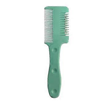 Pente navalha 2 em 1 para desbaste de cabelo - Aço inoxidável, cabo ergonômico