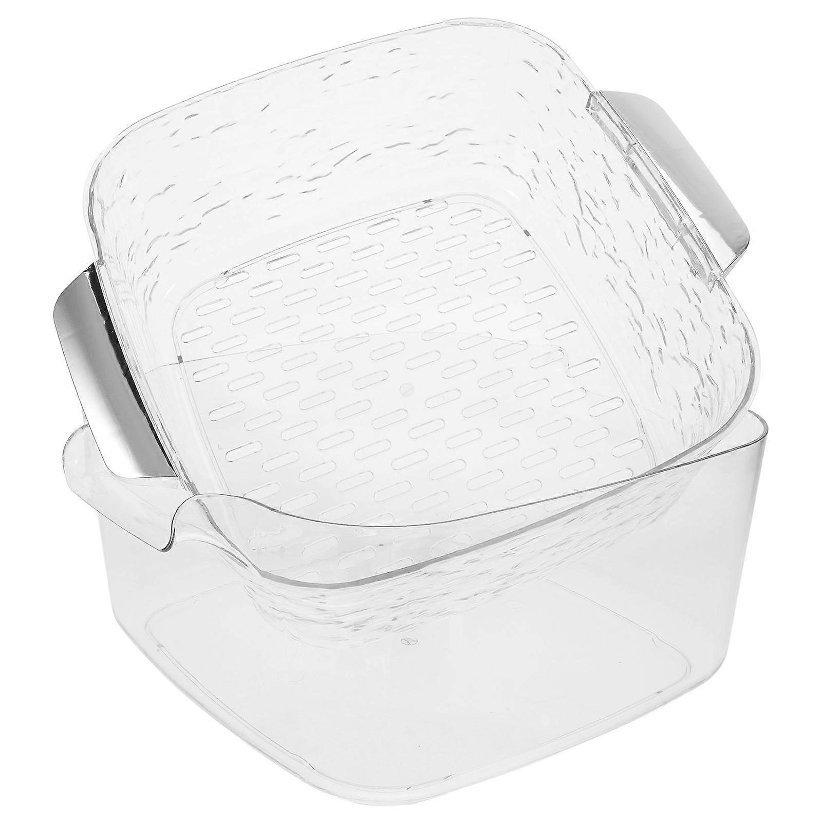 Reusable Strainer Bowl for Kitchen Double Layer Drain Basket