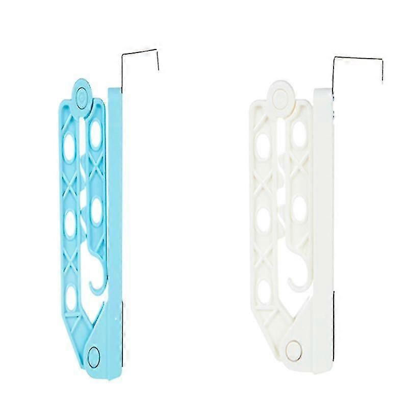 2pcs Storage Hooks, 6 Holes Foldable Hanger