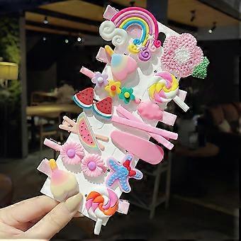Fruit Hair Clips Pink Cartoon Hairpin Hair Accessories For Girl