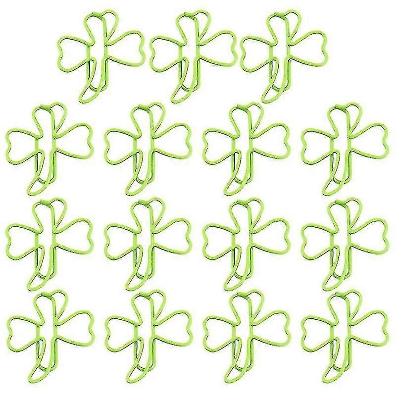 1 Set 45 Pcs Clover Shape Paper Clips Bookmark Clips Practical Test Paper Clips