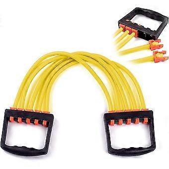 Chest Expander, 5 afneembare elastische buizen, Cord Tube Chest Exerciser voor fitness bodybuilding
