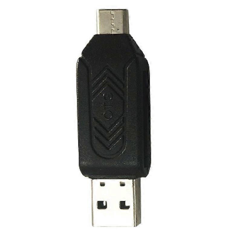2 in 1 Plug Play High Speed Computer Card Reader USB 2.0 SD-Card TF Flash OTG Card Reader Computer Accessories