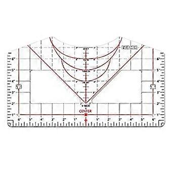 Sewing Ruler Convenient Accurate Scale Acrylic T Shirt Quilting Guide Ruler Household Supplies KAESI