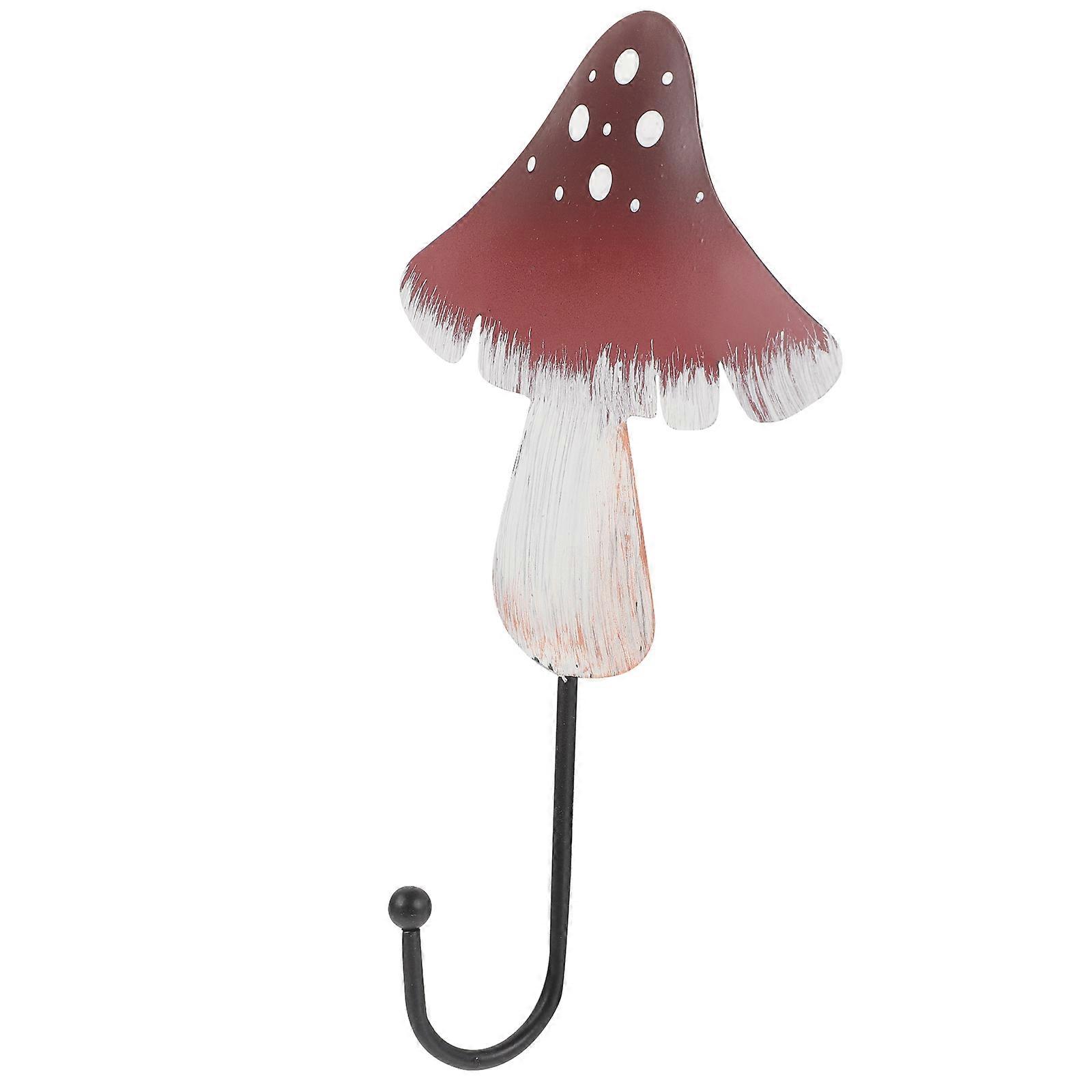 Metal Wall Hook Creative Mushroom Shaped Hat Hook for Storage