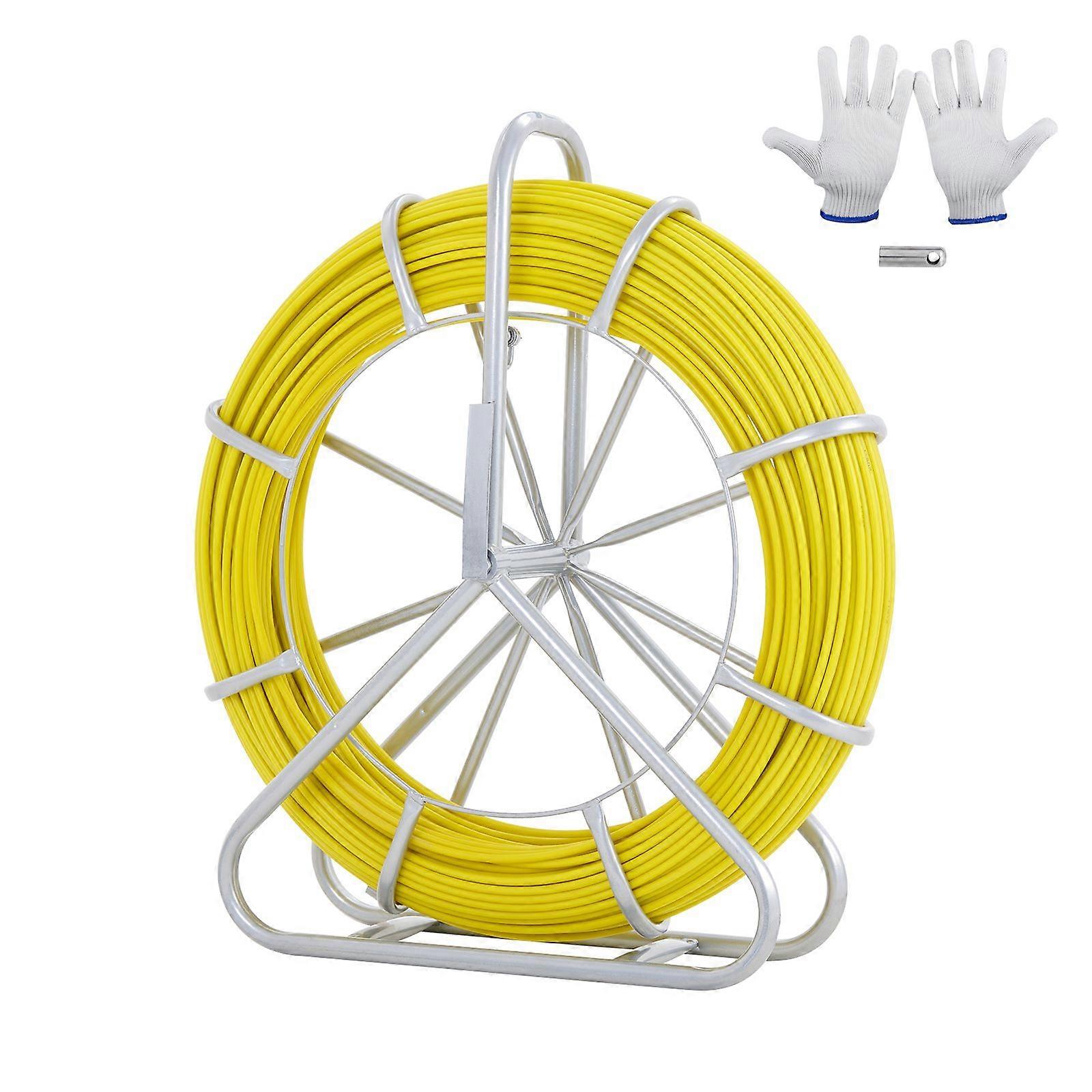 Cinturão de peixe com suporte de fibra de vidro 5/16 polegadas 492ft sem carga e sem plugue