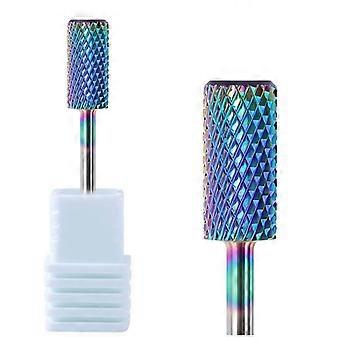Professional Tungsten Carbide Nail Drill Bits Set for Acrylic and Gel Nails, Size 2, Safe Filing