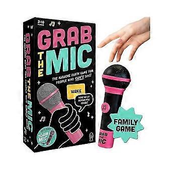 Grab The Mic Karaoke Game, een hilarisch bordspel voor kinderen en volwassenen, perfect voor feestjes en verjaardagen - MED