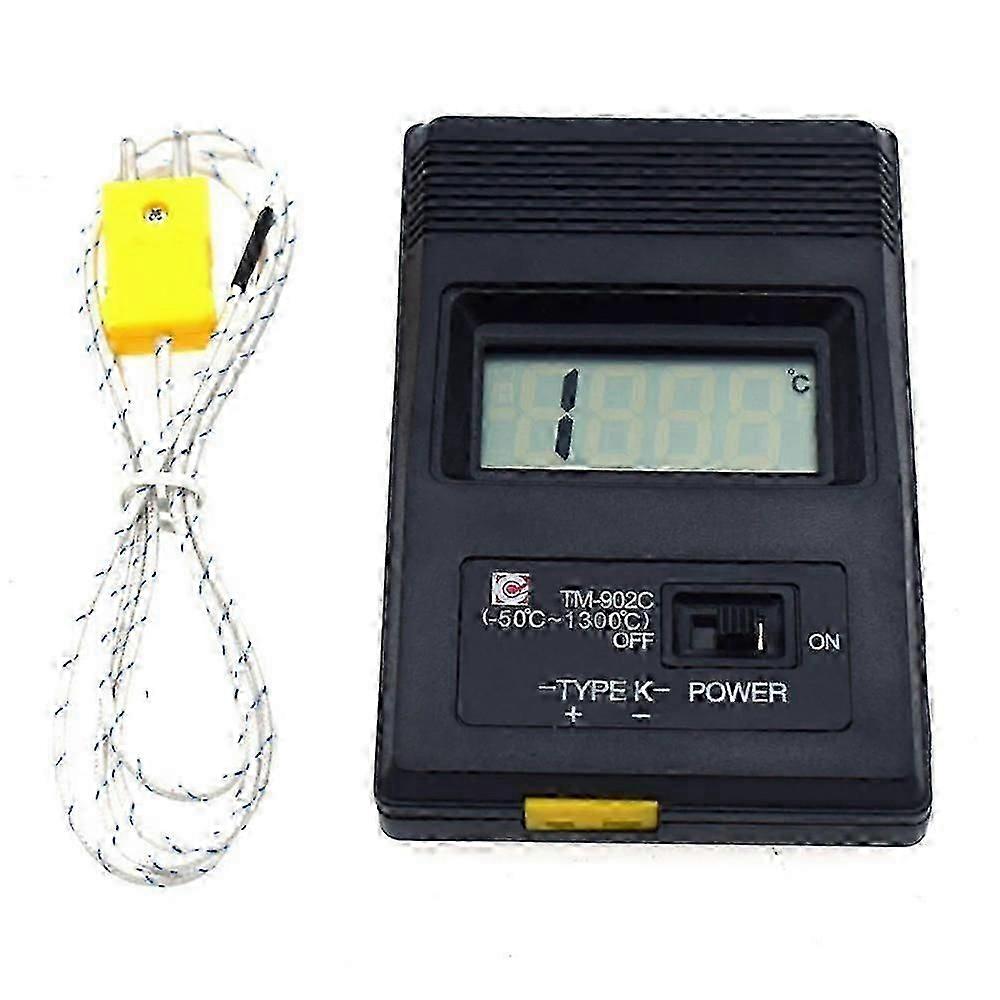 TM-902C LCD Digital Sensor Thermometer Single Input K Type Thermocouple Probe