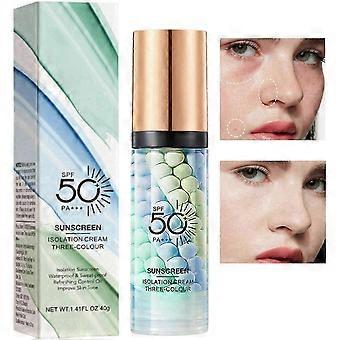 Color Corrector Face Primer med SPF 50+ Vattentät Colour Correcting Primer Makeup Pore Concealer Primer Oil-Control, Moisturizing, Brighten