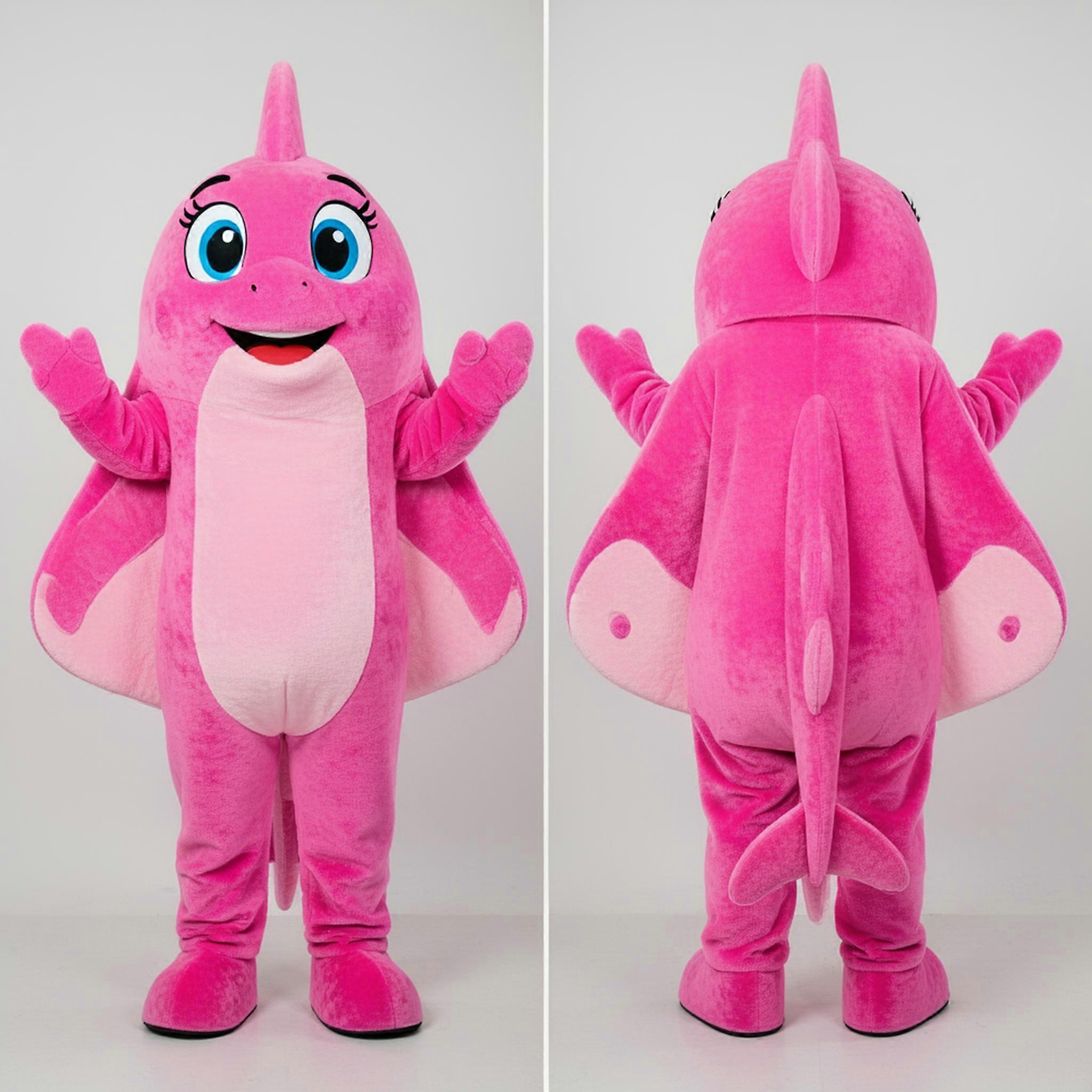 MASTICOT Pink Velvety Stingray Mascot