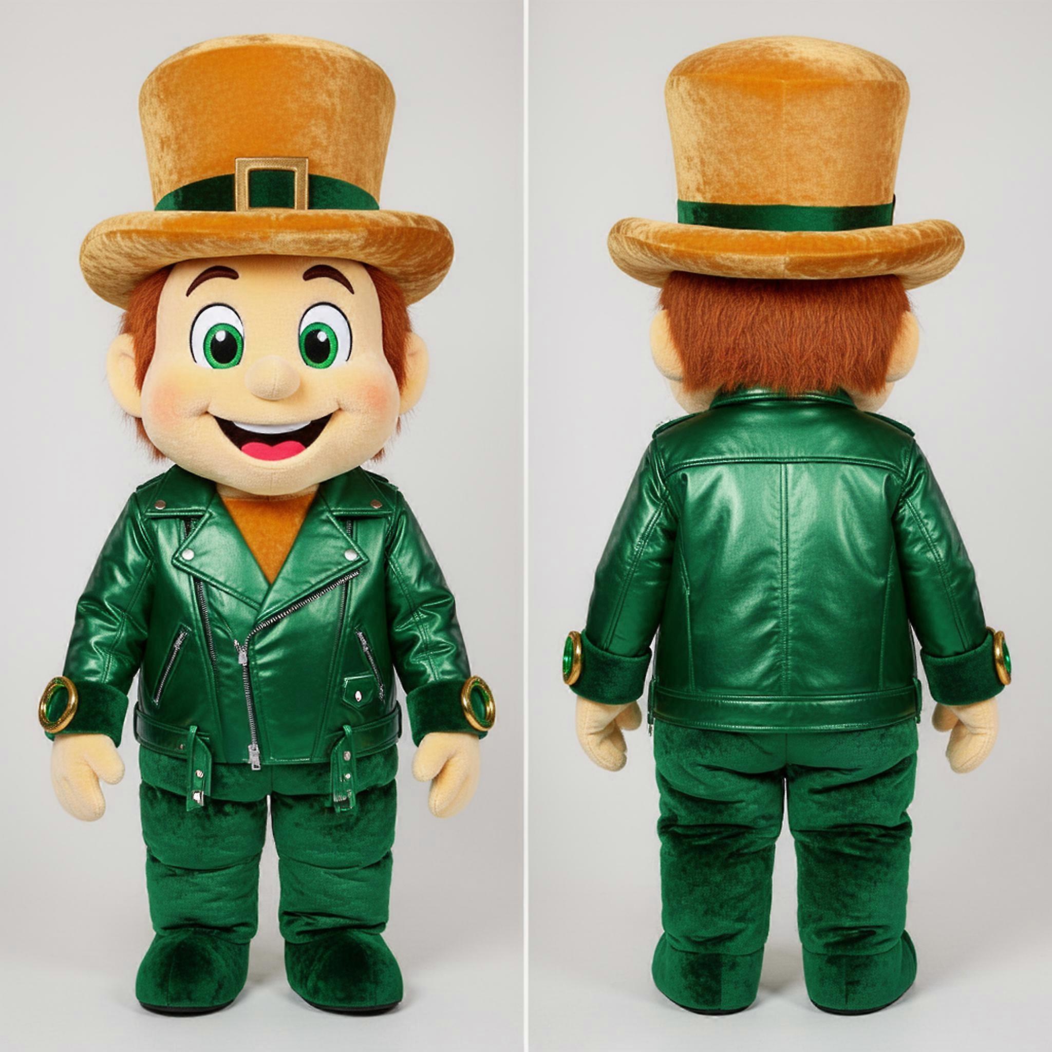 MASTICOT Velvety Gold Leprechaun Hat Mascot