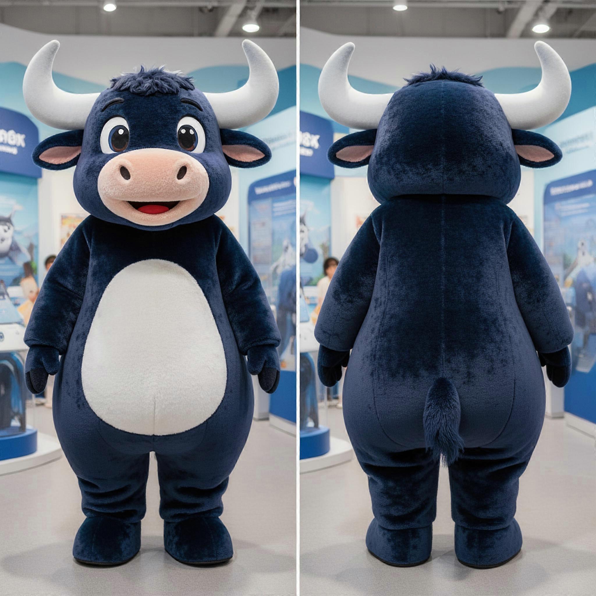 MASTICOT Navy Charming Yak Mascot