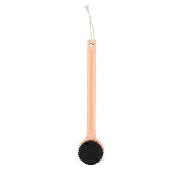 Long Handle Shower Brush Pink for Bath 3Pcs Plastic Body Scrubber