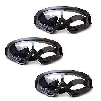 3-Pack Kids Safety Goggles for Nerf N-Strike Pistol Elite Gun Games - Adjustable UV400 Outdoor Eye Protection