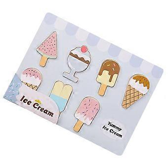 1pc Wooden Kids Early Educational Toy Kids Simulation Ice Cream Plaything