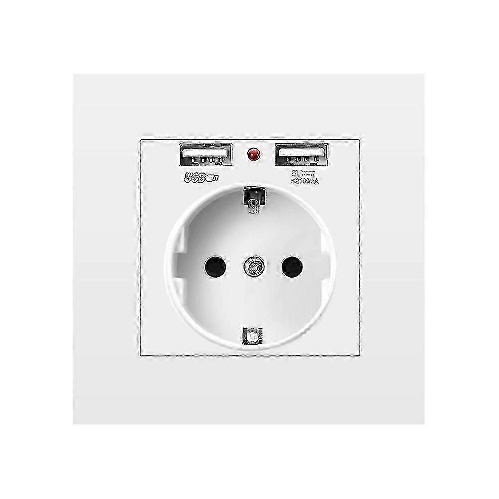 EU 16A Socket with Dual USB