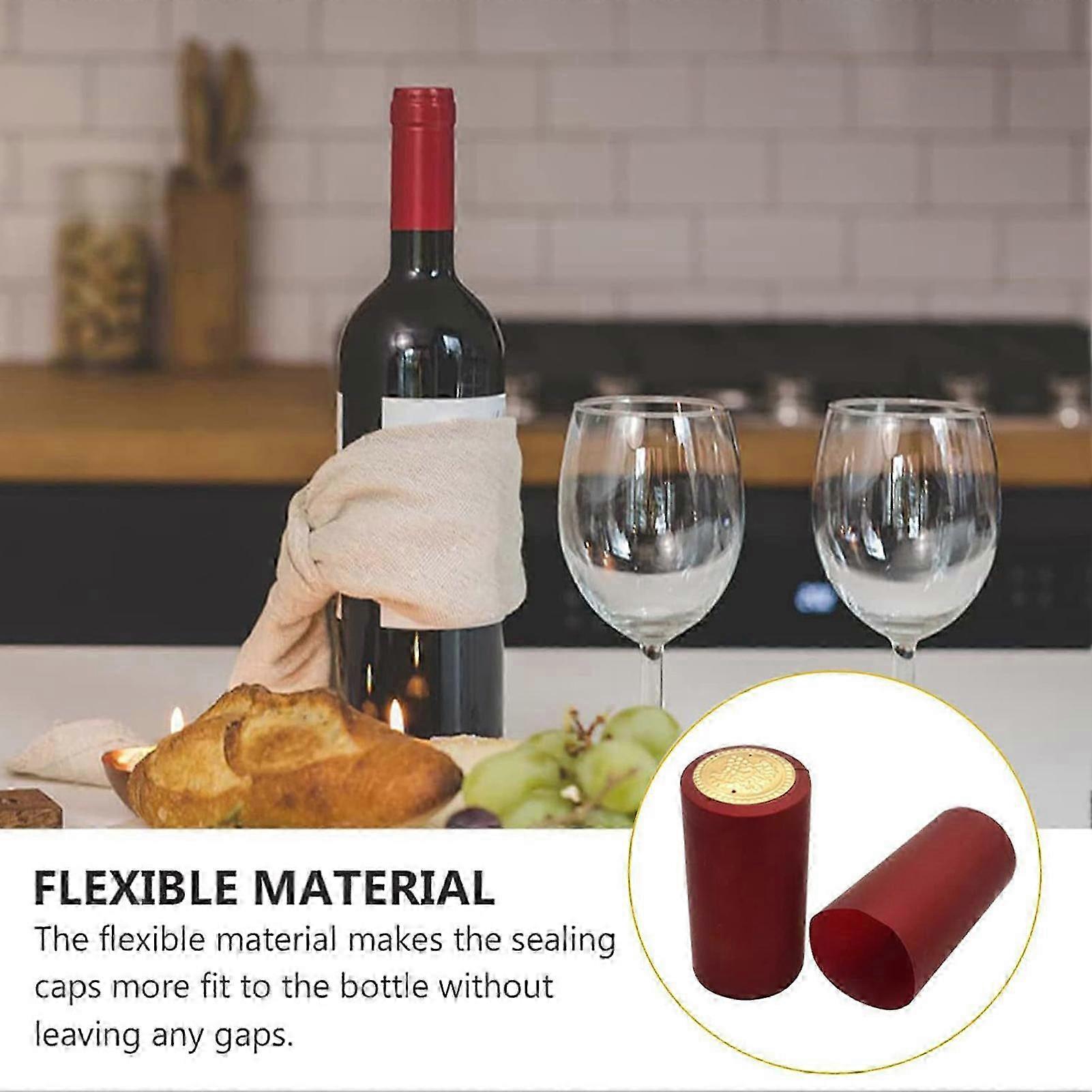 Red Gold Black Wine Bottle Shrink Caps