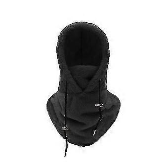 Ski Hood Face Guard Winter Balaclava with Adjustable Drawstring Cold Weather Windproof Warm Hood Cover Hat Scarf [MI],C