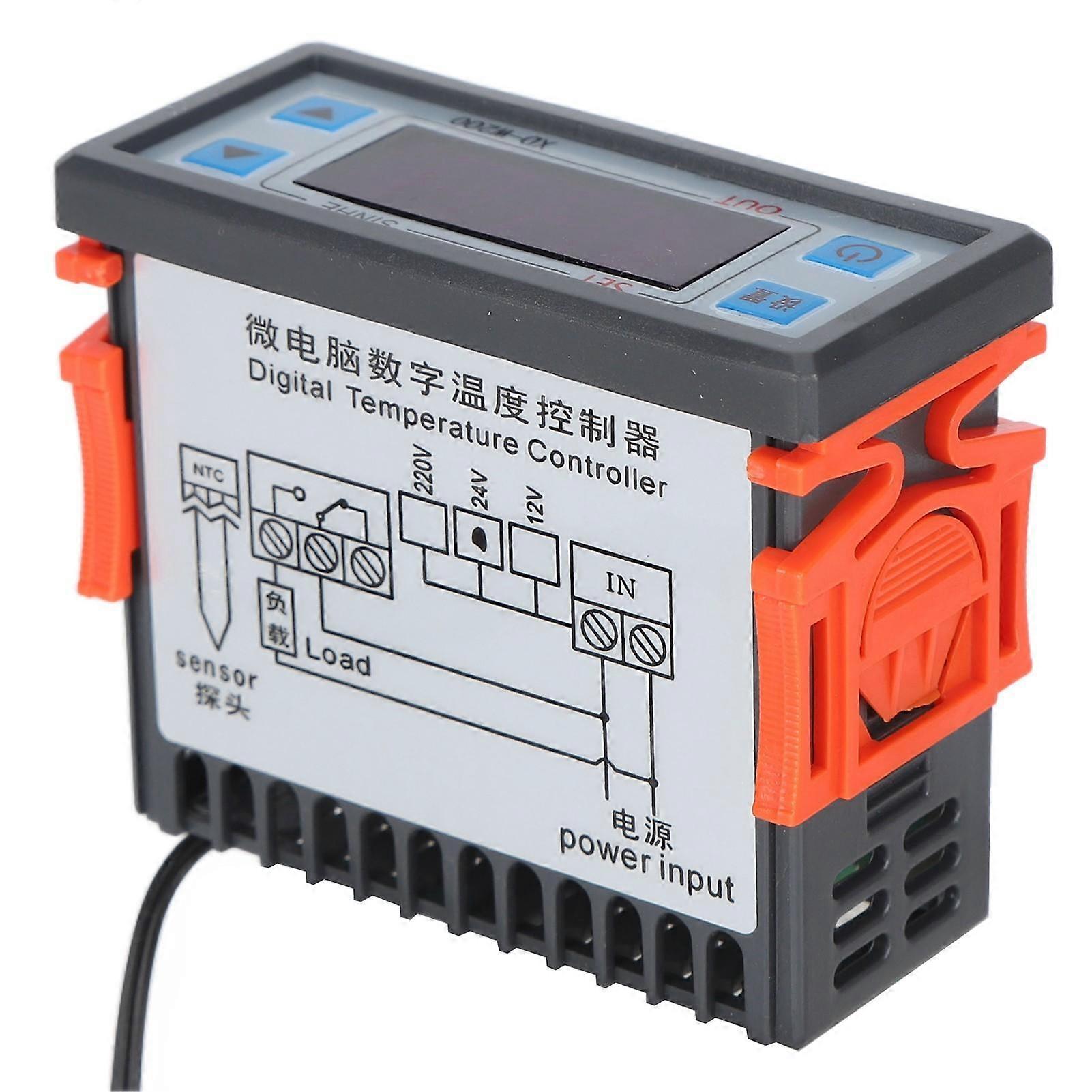 Digital Temperature Controller Intelligent Heating Cooling Control Switch for Homebrewing XDW200(24V )