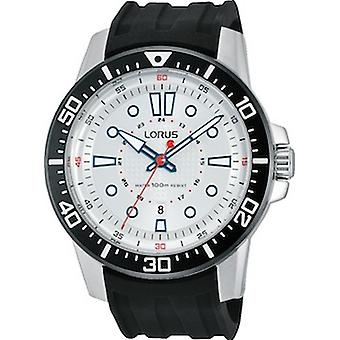 LORUS Sports man Watch for mænd analog kvarts med silikone armbånd RH907EX9