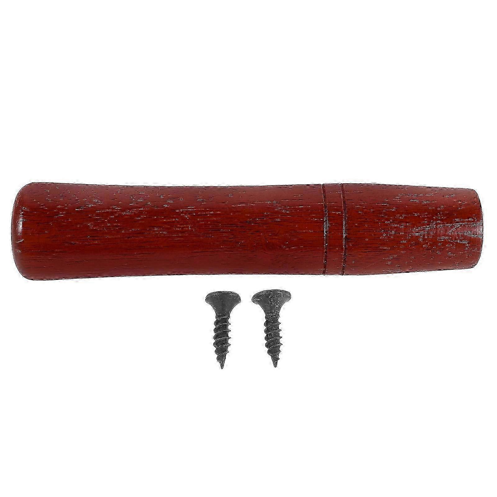 Non-Slip Ergonomic Handle Replacement compatible with Cast Iron Pans, Solid Wood 1pc