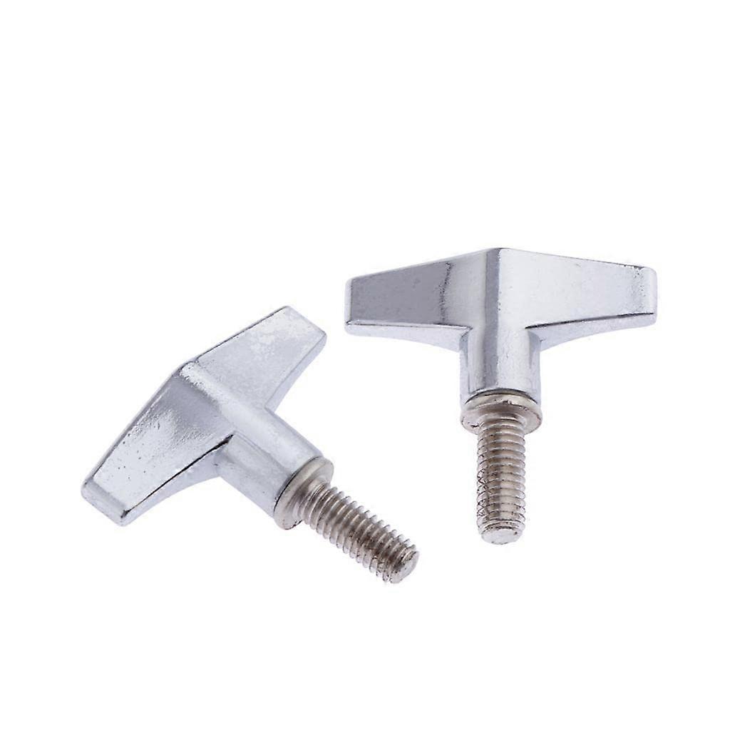 6mm Drum Cymbal Stand Wing Nuts Replacement, Durable Zinc Alloy Quick Release Set