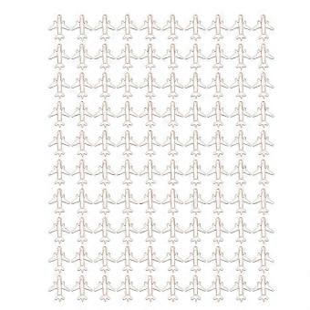 Paper Clips, 80 Pcs Rose Gold Airplane Shaped, Rust-Resistant Bookmark Clips for Office, School, and Home Use
