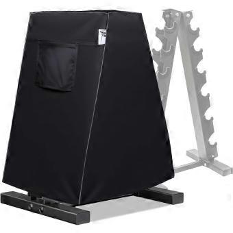 Black Steel A-Frame Dumbbell Rack, 6-Level Storage Shelf, 30x18x37.8 Inches