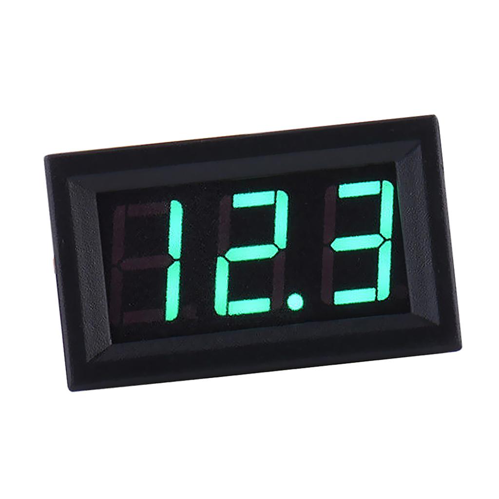 2-Draht DC5-120V Digitales Voltspannungsmessgerät Voltmeter Automotor 0,56'' Grün