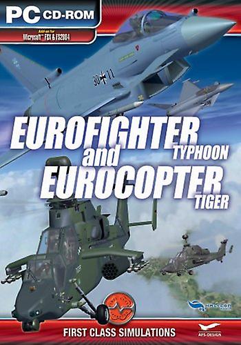 Eurofighter Typhoon and EuroCopter Tiger Add-On for Microsoft FSX and FS 2004 (PC CD) - New & Sealed