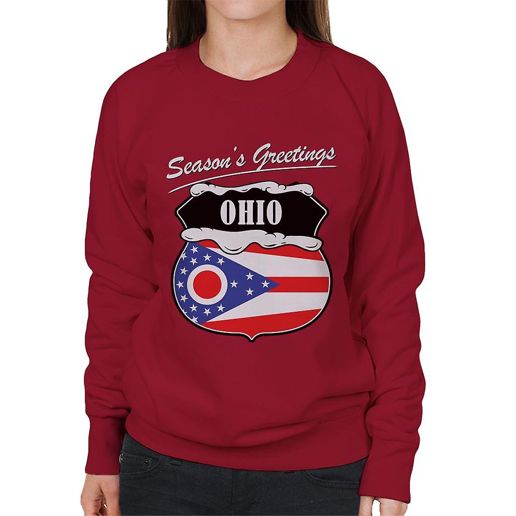 Karácsonyi üdvözlet Ohio nők ' s pulóver
