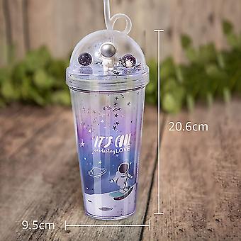 24 Stück Inspirierende Dankeschön-Becher – 680 Ml, Kunststoff, Mit Deckel & Strohhalm, Für Kollegen, Freunde & Partys