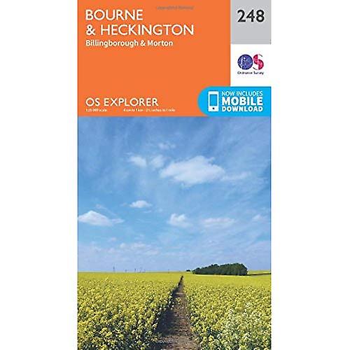 OS Explorer Map (248) Bourne and Heckington