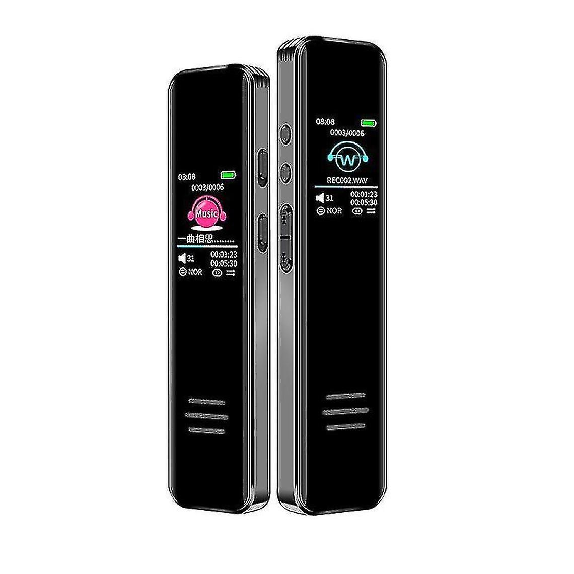 1pcs Digital Voice Activated Dictaphone Recorder Long Distance Audio Recording Mp3 Player Noise