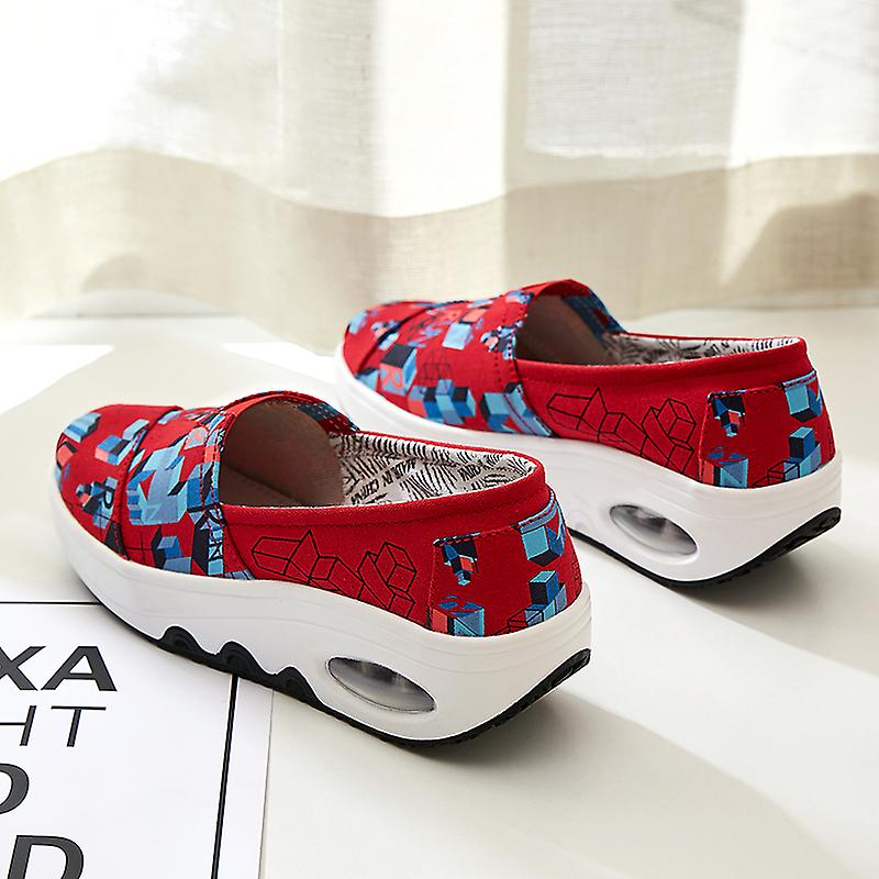 Scarpe a dondolo in tela da donna primavera e autunno Casual Soft