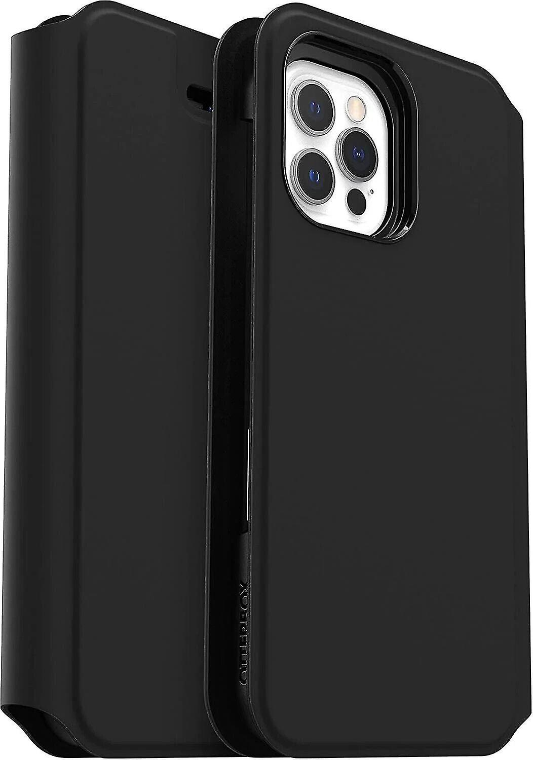 Otterbox Strada Via Soft-touch Folio Wallet Case Apple Iphone 12/12 Pro - Black
