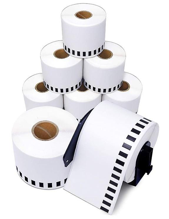 Brother Dk-22205 Compatible 62mm X 30.48m (2-3/7" X 100') Continuous Length Paper Tape Labels Without Cartridge
