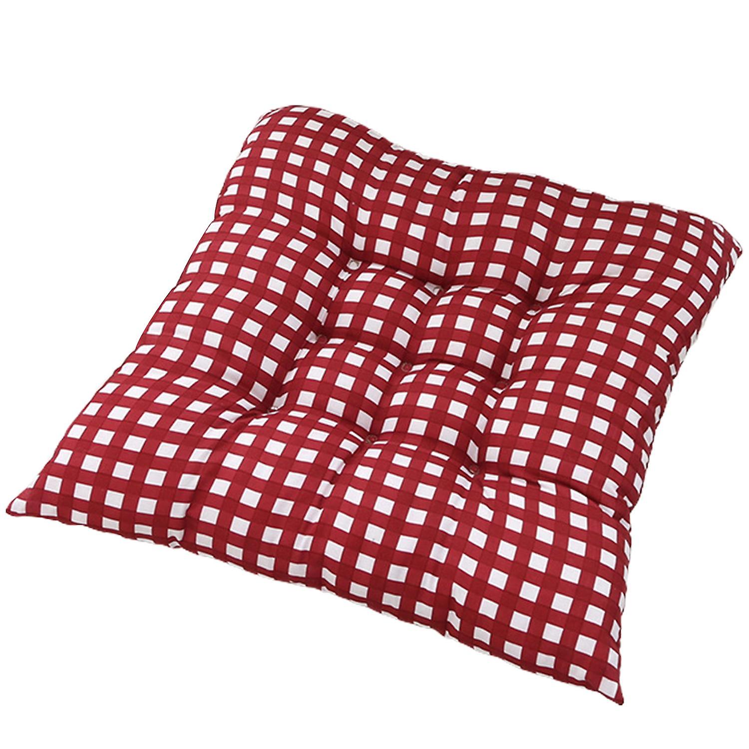 Chair Cushion Bright Color Breathable Cotton Strong Flexibility Seat Cushion Pad for Home