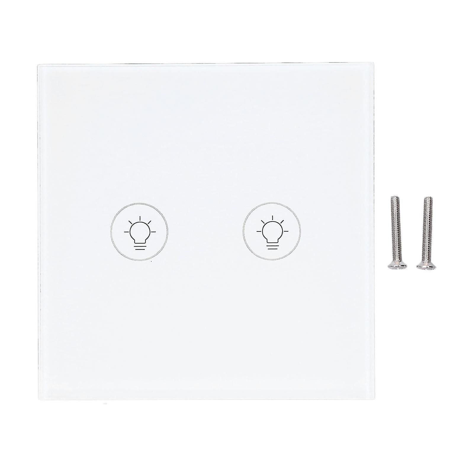 Wall Touch Light Switch Timing Function Tempered Glass Dimming Smart App Control Lamp Switch For Zigbee 90250v