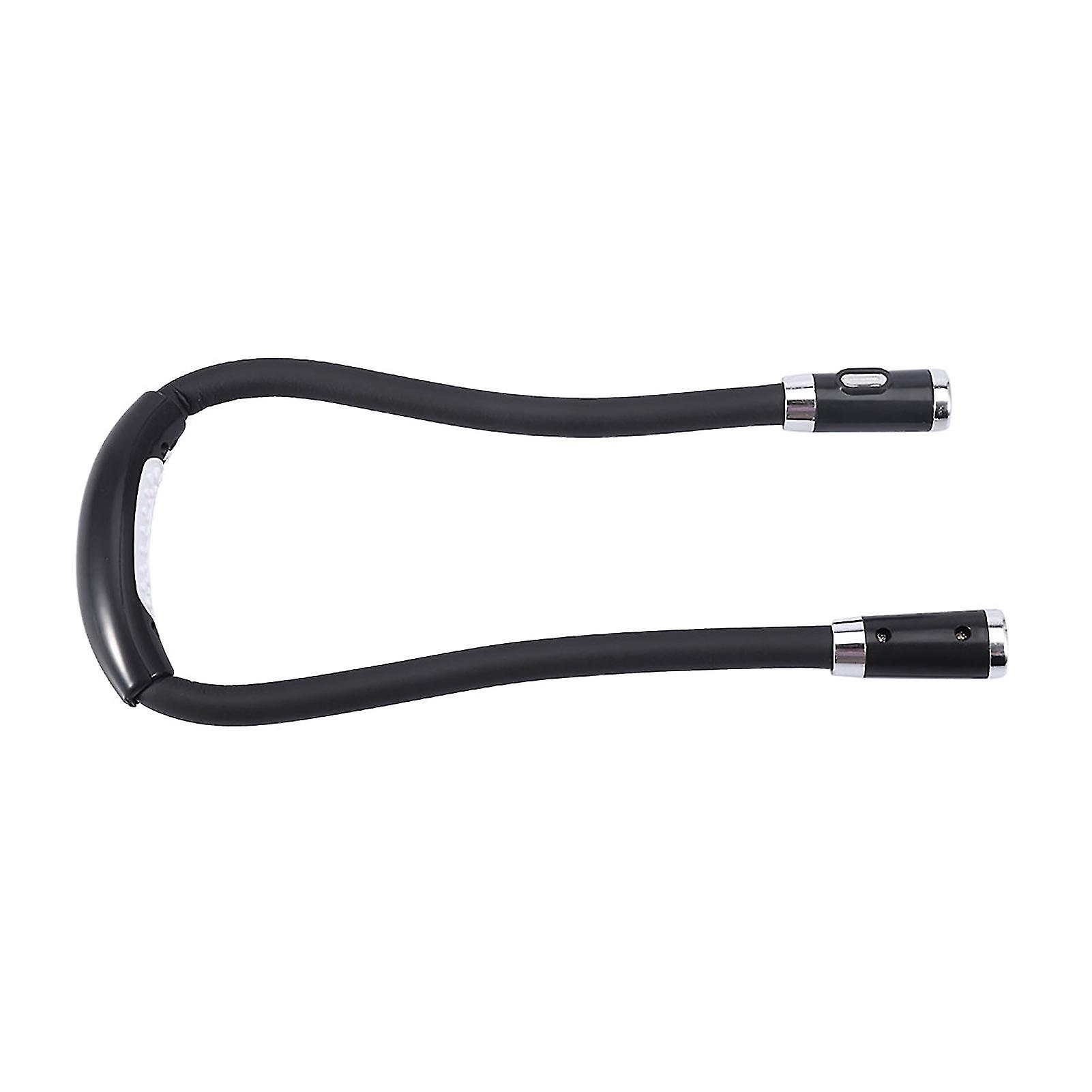 Lampe LED flexible à suspendre au cou, mains libres, réglable, pliable, pour lecture nocturne (noir)